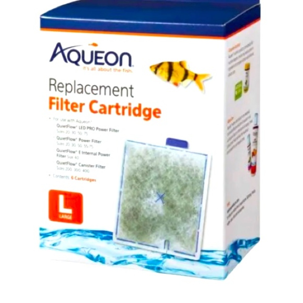 Aqueon Quiet Flow 20 30 50 55 Replacement Large 3 Pk Aquarium Filter Cartridges